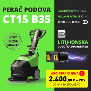 SUPER AKCIJA - Li-ion baterijski perač podova CT15! Samo 2.400 € + PDV