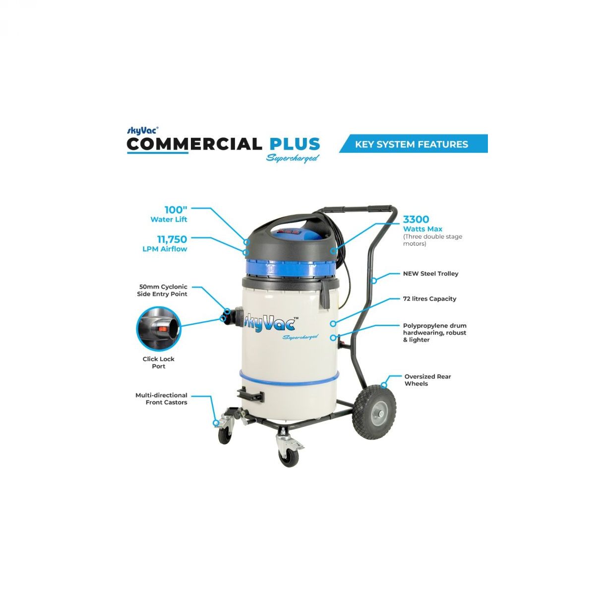 skyVac® Commercial 75 usisavač