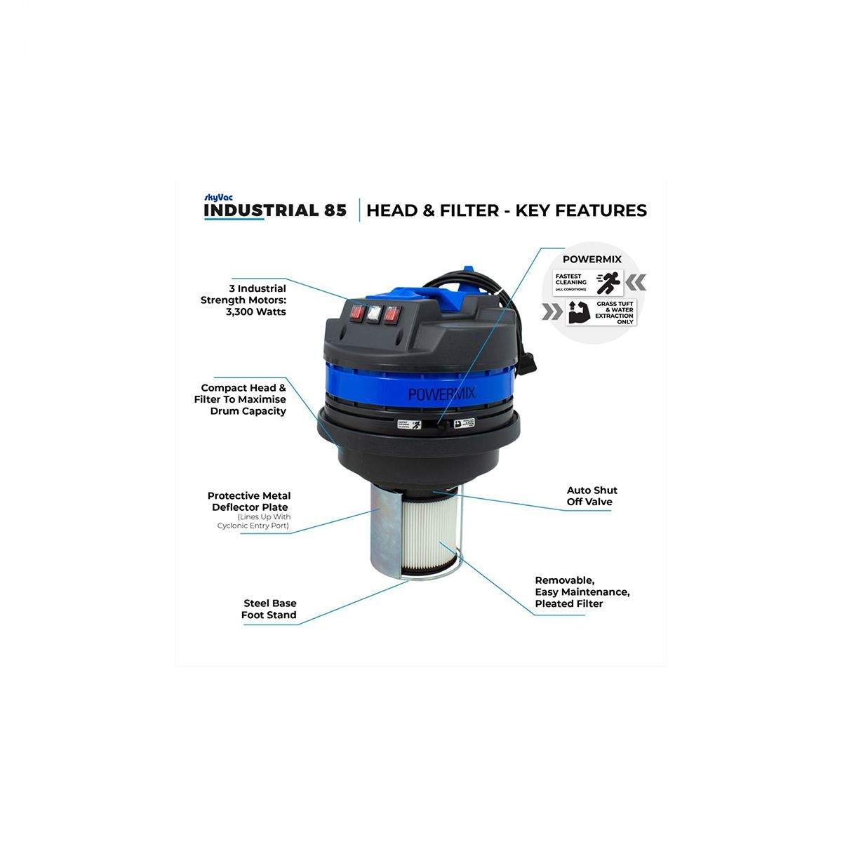 skyVac® Industrial 85 usisavač